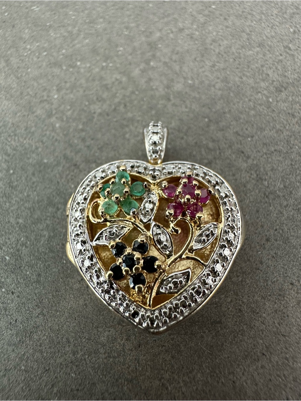 Vintage Ross Simons 925 Gold Vermeil Heart Locket